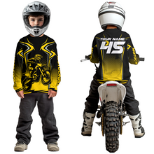 Load image into Gallery viewer, Custom Yellow Motocross Racing Jersey Men Women Kid Dirt Bike Shirts Motorcycle Shirt XM442