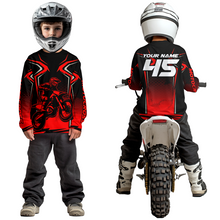 Load image into Gallery viewer, Custom Red Motocross Racing Jersey Men Women Kid Dirt Bike Shirts Motorcycle Shirt XM442