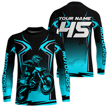 Load image into Gallery viewer, Custom Turqoise Motocross Racing Jersey Men Women Kid Dirt Bike Shirts Motorcycle Shirt XM442