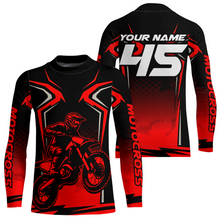 Load image into Gallery viewer, Custom Red Motocross Racing Jersey Men Women Kid Dirt Bike Shirts Motorcycle Shirt XM442