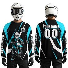 Load image into Gallery viewer, Turquoise Custom Motocross Racing Jersey Men Women Kid Dirt Bike Motorcycle Riding Shirt XM454