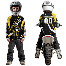 Load image into Gallery viewer, Yellow Custom Motocross Racing Jersey Men Women Kid Dirt Bike Motorcycle Riding Shirt XM454