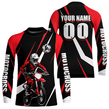 Load image into Gallery viewer, Red Custom Motocross Racing Jersey Men Women Kid Dirt Bike Motorcycle Riding Shirt XM454