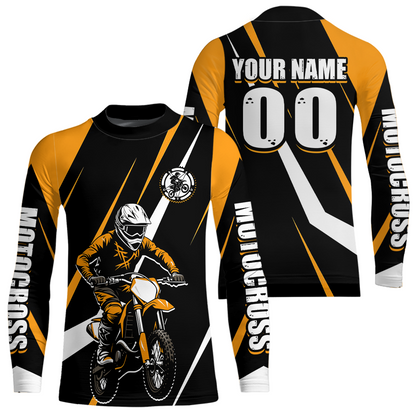 Orange Custom Motocross Racing Jersey Men Women Kid Dirt Bike Motorcycle Riding Shirt XM454