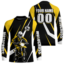 Load image into Gallery viewer, Yellow Custom Motocross Racing Jersey Men Women Kid Dirt Bike Motorcycle Riding Shirt XM454