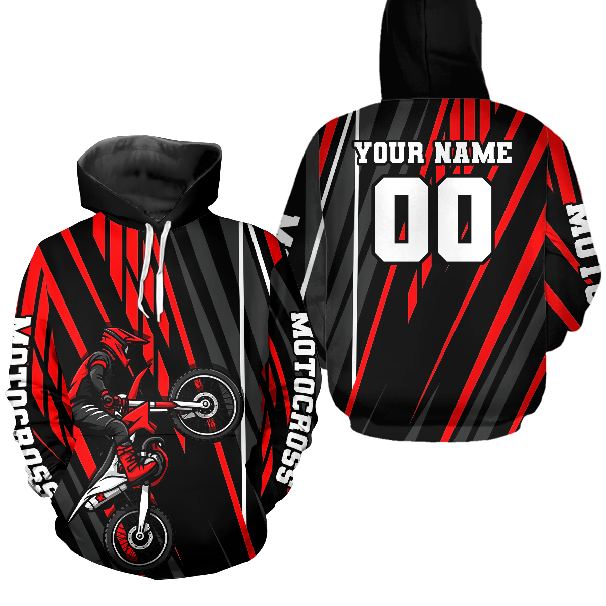 Custom Motocross Racing Hoodie for Men Women Adult Dirt Bike Hoodie Riding Shirt MH461