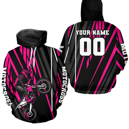 Custom Motocross Racing Hoodie for Men Women Adult Dirt Bike Hoodie Riding Shirt MH461