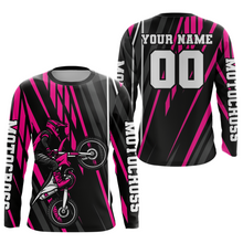 Load image into Gallery viewer, Pink Custom Motocross Jersey for Men Women Kid Dirt Bike Shirts Moto Racing Shirt XM461