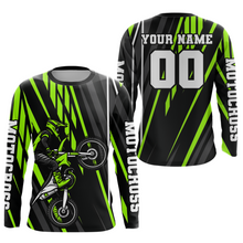 Load image into Gallery viewer, Green Custom Motocross Jersey for Men Women Kid Dirt Bike Shirts Moto Racing Shirt XM461