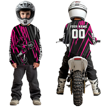 Load image into Gallery viewer, Pink Custom Motocross Jersey for Men Women Kid Dirt Bike Shirts Moto Racing Shirt XM461