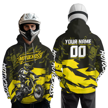 Custom Motocross Hoodie for Adult Men Women Dirt Bike Racing Hoodie Riding Shirt MH468