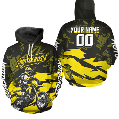 Custom Motocross Hoodie for Adult Men Women Dirt Bike Racing Hoodie Riding Shirt MH468