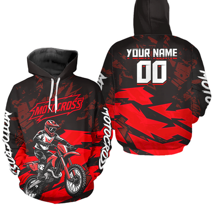 Custom Motocross Hoodie for Adult Men Women Dirt Bike Racing Hoodie Riding Shirt MH468