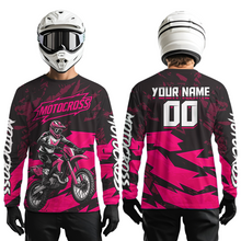 Load image into Gallery viewer, Pink Custom Motocross Racing Jersey Men Women Kid Dirt Bike Shirts Off road Shirt XM468