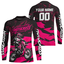 Load image into Gallery viewer, Pink Custom Motocross Racing Jersey Men Women Kid Dirt Bike Shirts Off road Shirt XM468