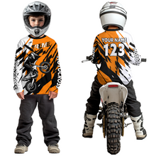 Load image into Gallery viewer, Custom Orange Motocross Racing Jersey Custom Women Kid Men Dirt Bike Off road Shirt XM472