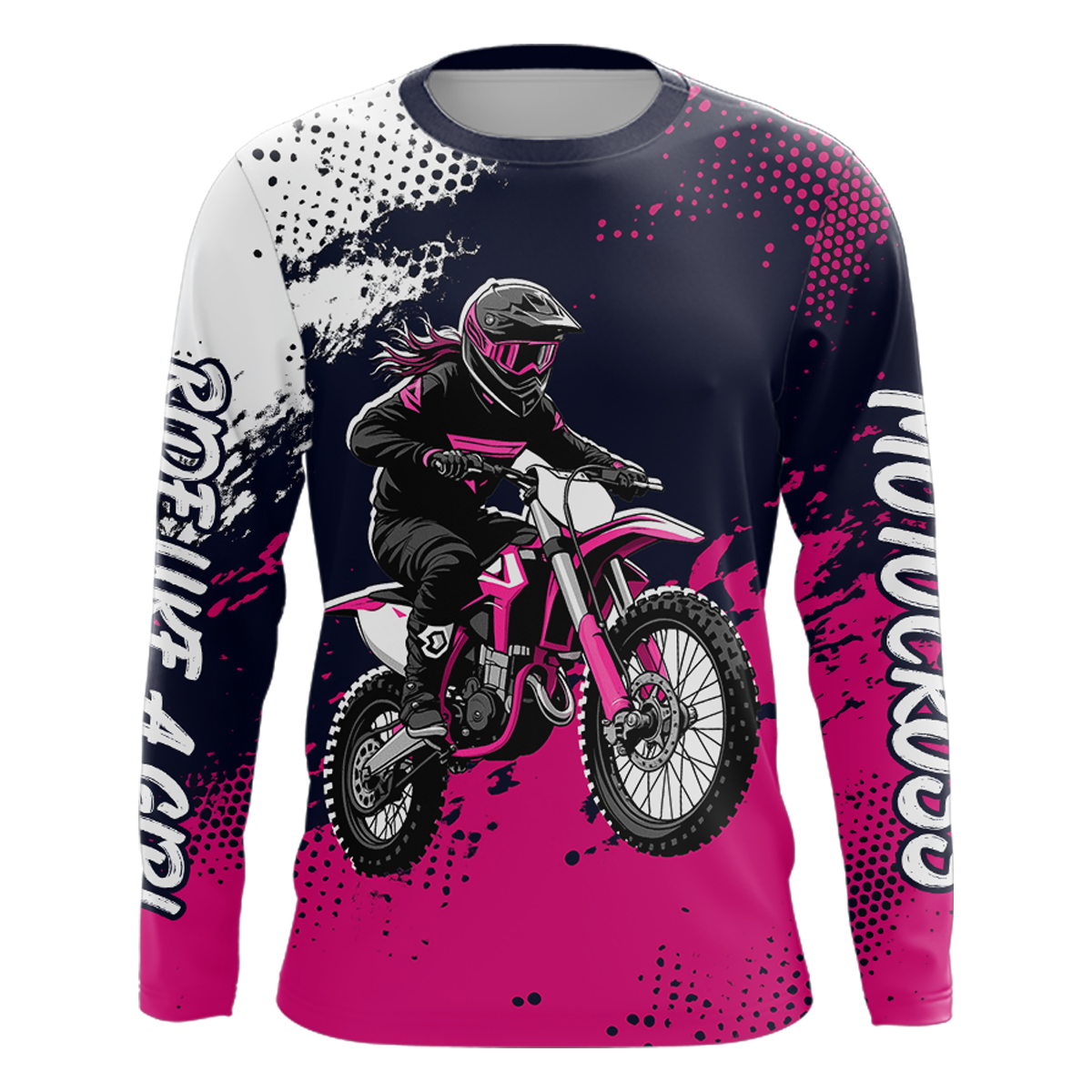 Custom Pink Motocross Racing Jersey for Women Kid Men Dirt Bike Shirts Off road Shirt XM477