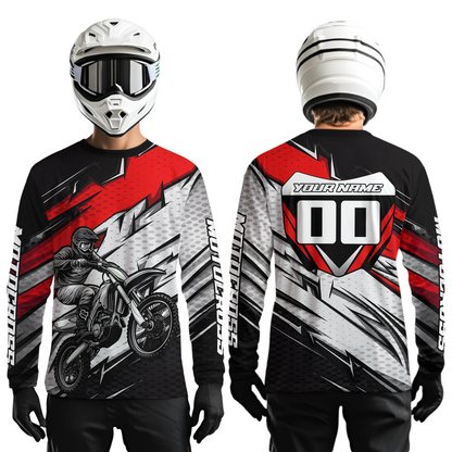 Red Motocross Jersey for Men Kid Women Dirt Bike Jersey Youth Motorcycle Riding Shirt XM487