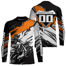 Load image into Gallery viewer, Orange Motocross Jersey for Men Kid Women Dirt Bike Jersey Youth Motorcycle Riding Shirt XM487