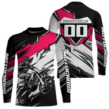 Load image into Gallery viewer, Pink Motocross Jersey for Men Kid Women Dirt Bike Jersey Youth Motorcycle Riding Shirt XM487