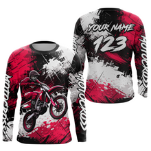 Load image into Gallery viewer, Custom Pink Motocross Jersey for Kid Adult Dirt Bike Shirts Men Women Riding Shirt XM491