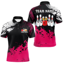 Load image into Gallery viewer, Pink Funny Beer Bowling Shirts for Team Women Men Bowling Polo&amp;1/4 Zip Bowl League MBL254