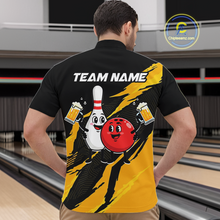 Load image into Gallery viewer, Yellow Funny Beer Bowling Shirts Beer Bowling Jersey Team Women Men Bowl League MBL258