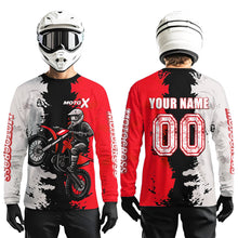 Load image into Gallery viewer, Red Motocross Racing Jersey Custom Dirt Bike Shirts Men Kid Women Jersey XM420