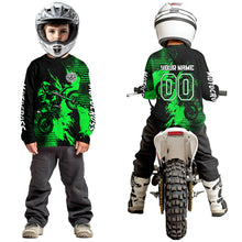 Load image into Gallery viewer, Green Motocross Jersey Custom Dirt Bike Shirts Men Kid Women Motorcycle Jersey XM419