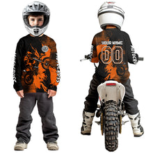 Load image into Gallery viewer, Orange Motocross Jersey Custom Dirt Bike Shirts Men Kid Women Motorcycle Jersey XM419