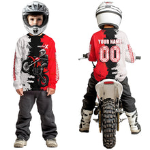Load image into Gallery viewer, Red Motocross Racing Jersey Custom Dirt Bike Shirts Men Kid Women Jersey XM420
