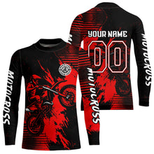 Load image into Gallery viewer, Red Motocross Jersey Custom Dirt Bike Shirts Men Kid Women Motorcycle Jersey XM419