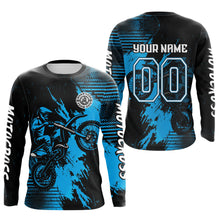 Load image into Gallery viewer, Blue Motocross Jersey Custom Dirt Bike Shirts Men Kid Women Motorcycle Jersey XM419