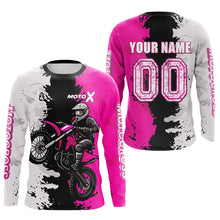 Load image into Gallery viewer, Pink Motocross Racing Jersey Custom Dirt Bike Shirts Men Kid Women Jersey XM420