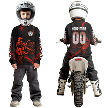 Load image into Gallery viewer, Orange Motocross Jersey for Kid Women Men Custom Dirt Bike Shirts Moto Racing Shirt XM427