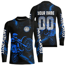 Load image into Gallery viewer, Blue Motocross Jersey for Kid Women Men Custom Dirt Bike Shirts Moto Racing Shirt XM427