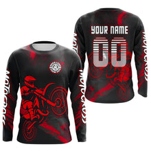 Load image into Gallery viewer, Red Motocross Jersey for Kid Women Men Custom Dirt Bike Shirts Moto Racing Shirt XM427