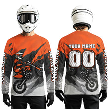 Load image into Gallery viewer, Orange Motocross Jersey Men Women Kid Custom Dirt Bike Shirts Motorcycle Riding Shirt XM433