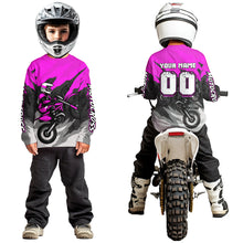 Load image into Gallery viewer, Purple Motocross Jersey Men Women Kid Custom Dirt Bike Shirts Motorcycle Riding Shirt XM433