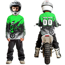 Load image into Gallery viewer, Green Motocross Jersey Men Women Kid Custom Dirt Bike Shirts Motorcycle Riding Shirt XM433