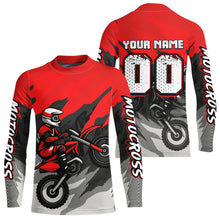 Load image into Gallery viewer, Red Motocross Jersey Men Women Kid Custom Dirt Bike Shirts Motorcycle Riding Shirt XM433