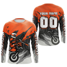 Load image into Gallery viewer, Orange Motocross Jersey Men Women Kid Custom Dirt Bike Shirts Motorcycle Riding Shirt XM433