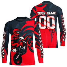 Load image into Gallery viewer, Red Motocross Jersey Custom for Men Women Kid Dirt Bike Shirts Motorcycle Shirt XM436