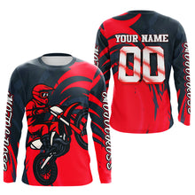Load image into Gallery viewer, Red Motocross Jersey Custom for Men Women Kid Dirt Bike Shirts Motorcycle Shirt XM436