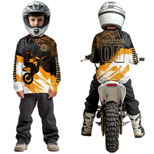 Load image into Gallery viewer, Custom Orange Motocross Racing Jersey for Men Women Kid Dirt Bike Shirts Riding Shirt XM445