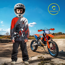 Load image into Gallery viewer, Red and Grey Custom Motocross Jersey Men Women Kid Dirt Bike Shirts Motorcycle Shirt XM459