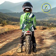 Load image into Gallery viewer, Green Motocross Jersey for Men Women Kid Dirt Bike Shirts Custom Off road Riding Shirt XM466