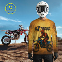 Load image into Gallery viewer, Smoke Motocross Jersey Custom Orange Dirt Bike Shirts for Men Kid Women Racing Jersey XM409