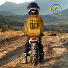 Load image into Gallery viewer, Smoke Motocross Jersey Custom Orange Dirt Bike Shirts for Men Kid Women Racing Jersey XM409