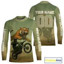Load image into Gallery viewer, Tiger Motocross Jersey Custom Dirt Bike Shirts for Men Kid Women Off Road Jersey XM406